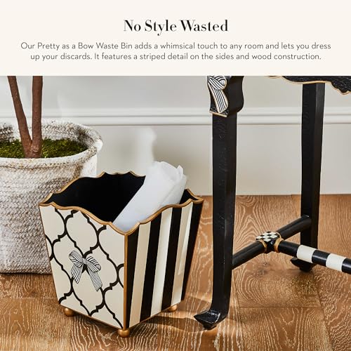 Mackenzie-Childs Decorative Wood Wastebasket