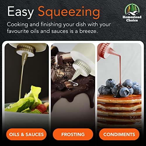 Homestead Choice Condiment Squeeze Bottles 2 Pack