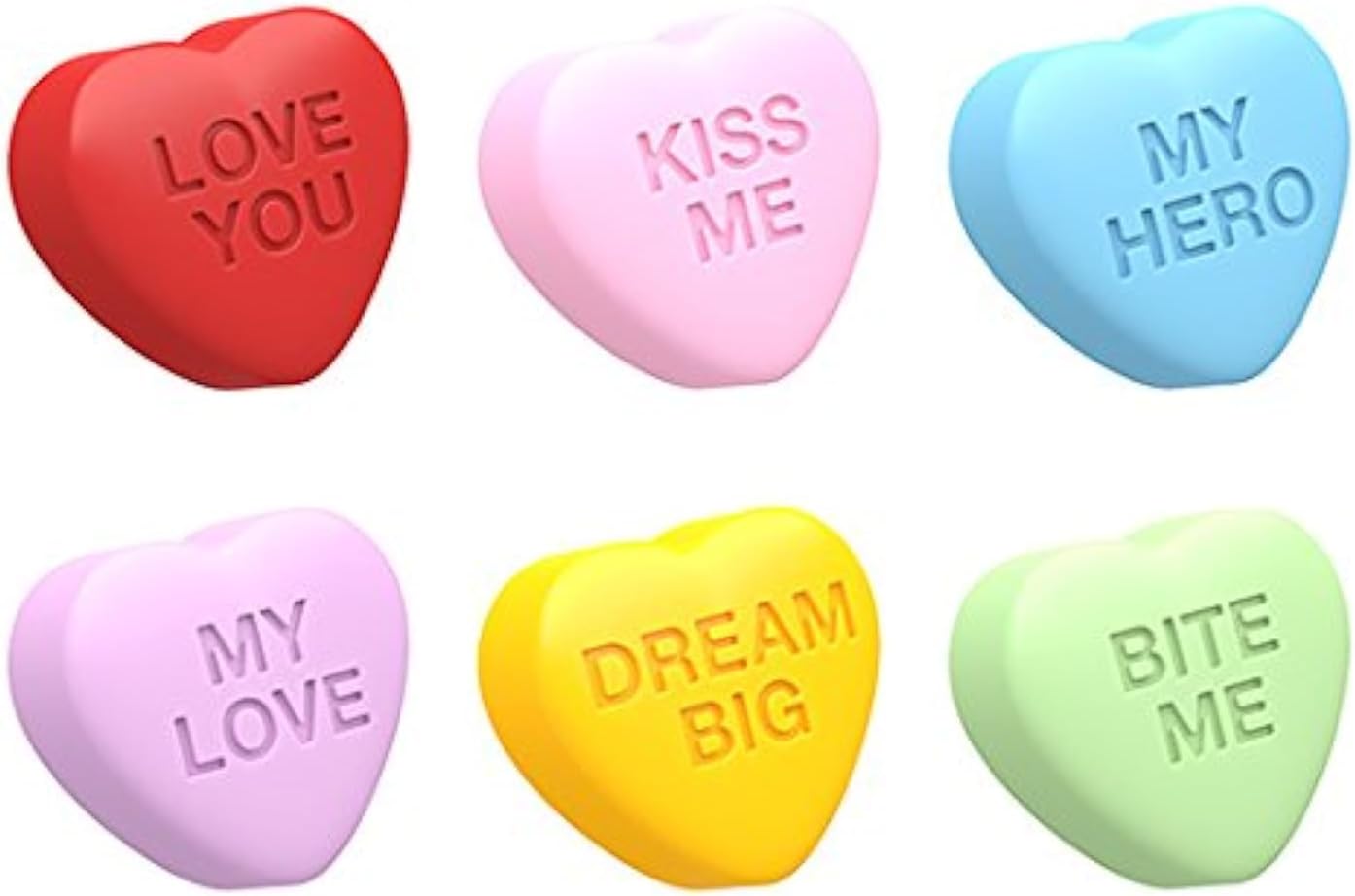 SpinningLeaf Mini Conversation Hearts Cookie Mold Set