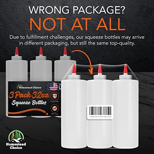 Homestead Choice Condiment Squeeze Bottles 2 Pack