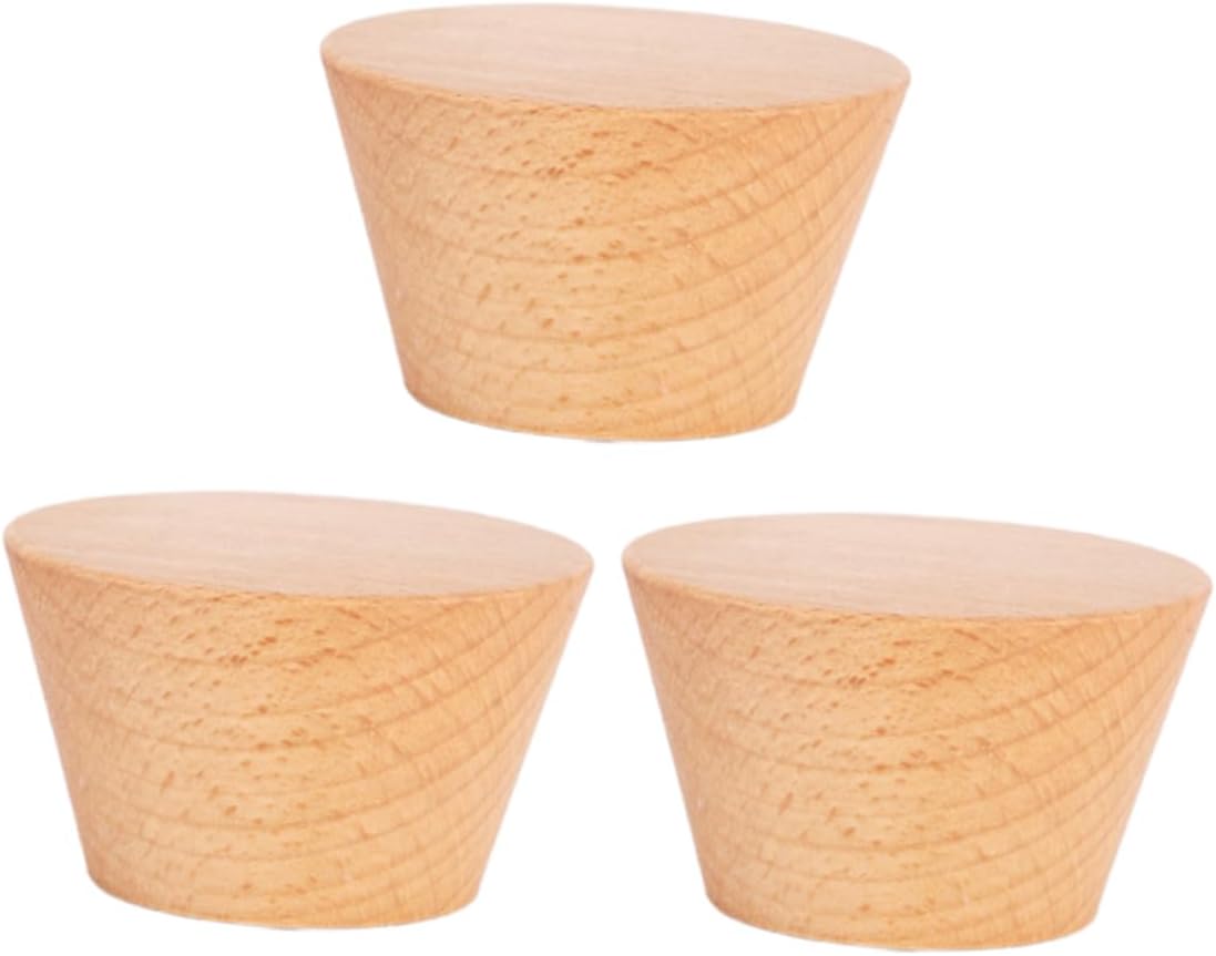 Wakauto 3pcs Beech Wall Hooks Multifunctional Rack