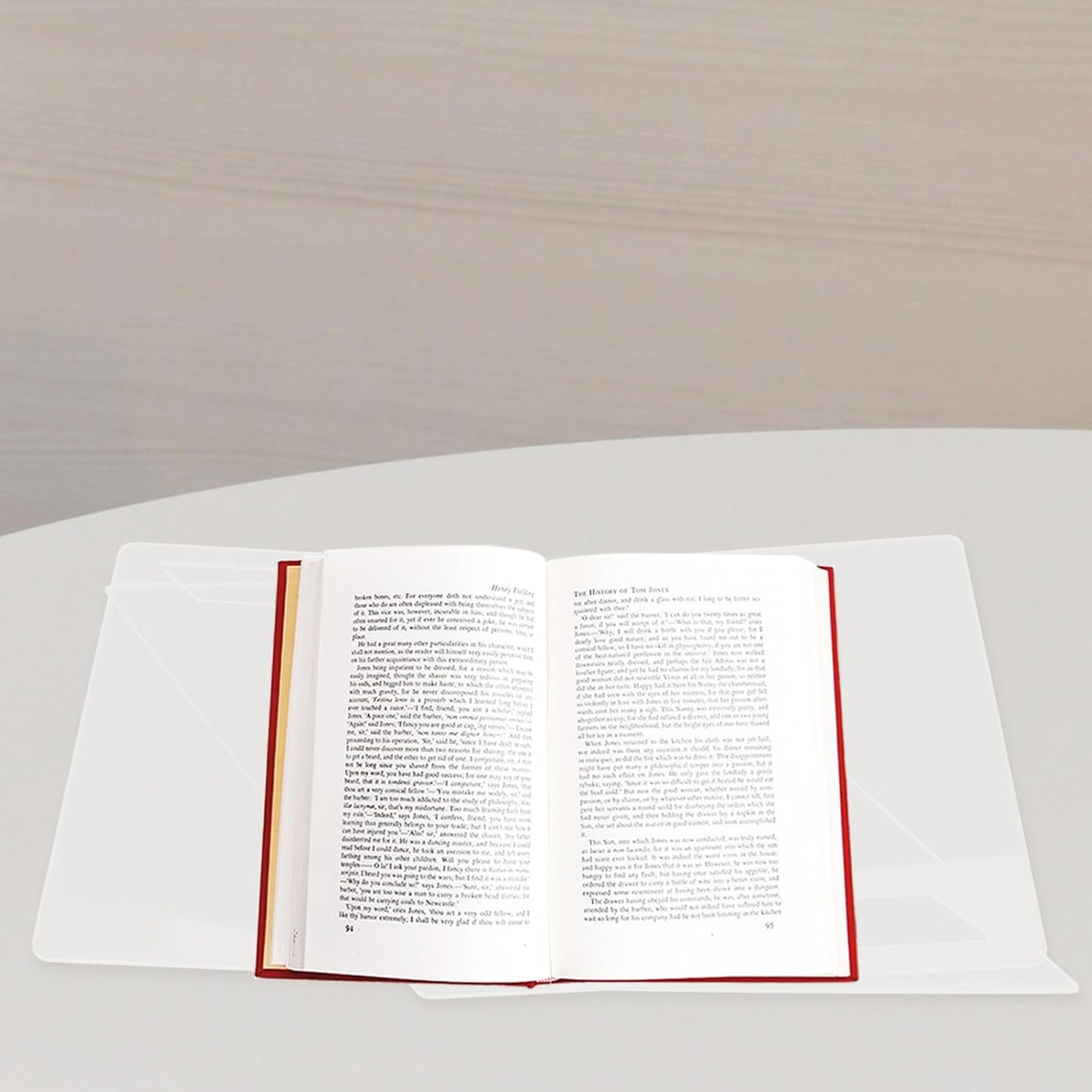 HOODANCOS Acrylic Bookshelf Stand for Cookbooks