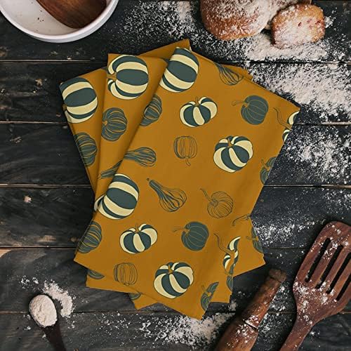 ZOE GARDEN Black White Pumpkin Dish Towel 18x28 1