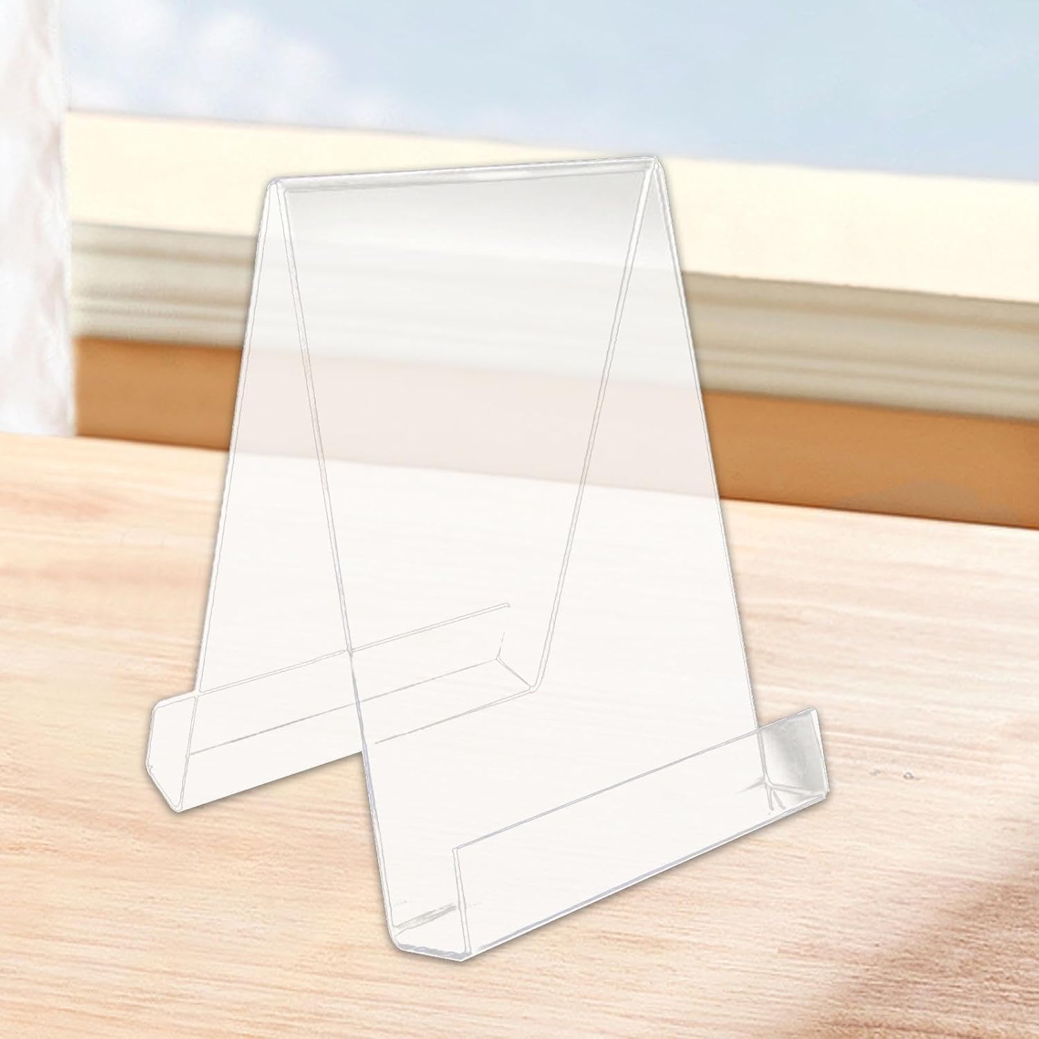 Acrylic Book Stand for Cookbooks Comics and Brochures