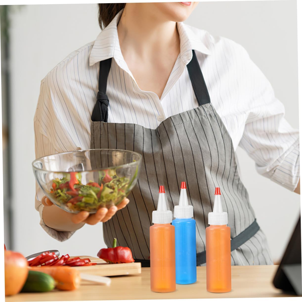 Zerodeko Mini Seasoning Bottles ABS Sauce Squeeze Bottles