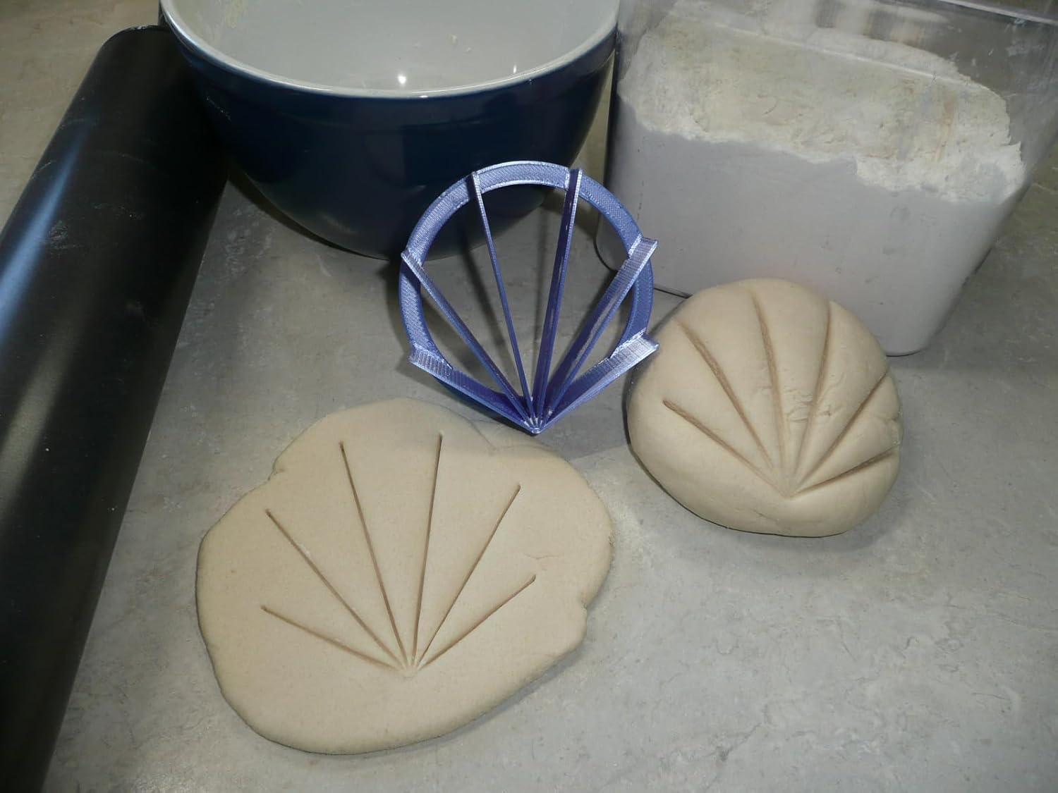 Starburst Concha Cookie Cutters Set of 2 Sizes Made in USA