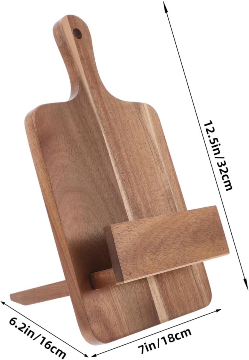 Stylish Wooden Cookbook Holder Stand for Kitchen Counter