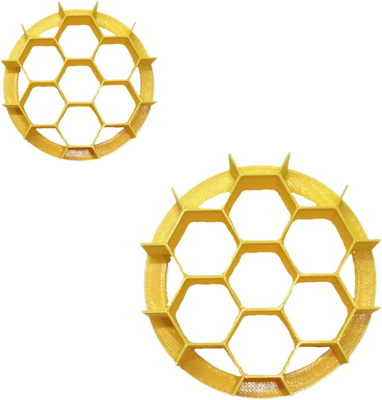 YNGLLC HONEYCOMB CONCHA COOKIE CUTTERS Set of 2 Made in USA