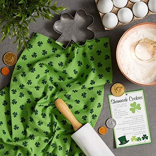 DII St Patricks Day Dish Towel Cookie Cutter Set 1