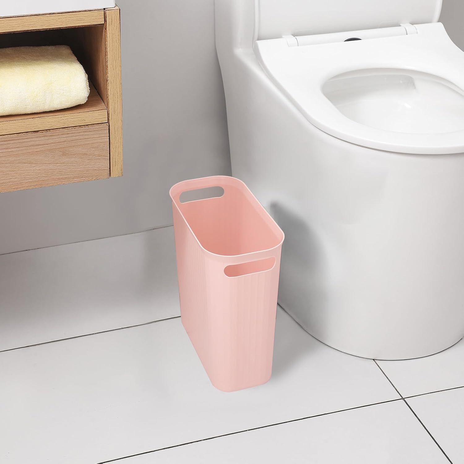 Rejomiik Small Trash Can 35 Gallon Slim Waste Basket