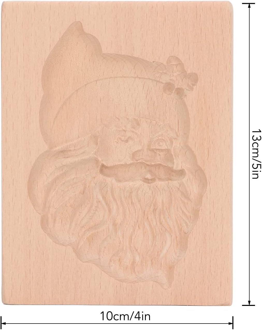 DMLENGOIN 3D Wooden Cookie Cutters Holiday Baking Tool