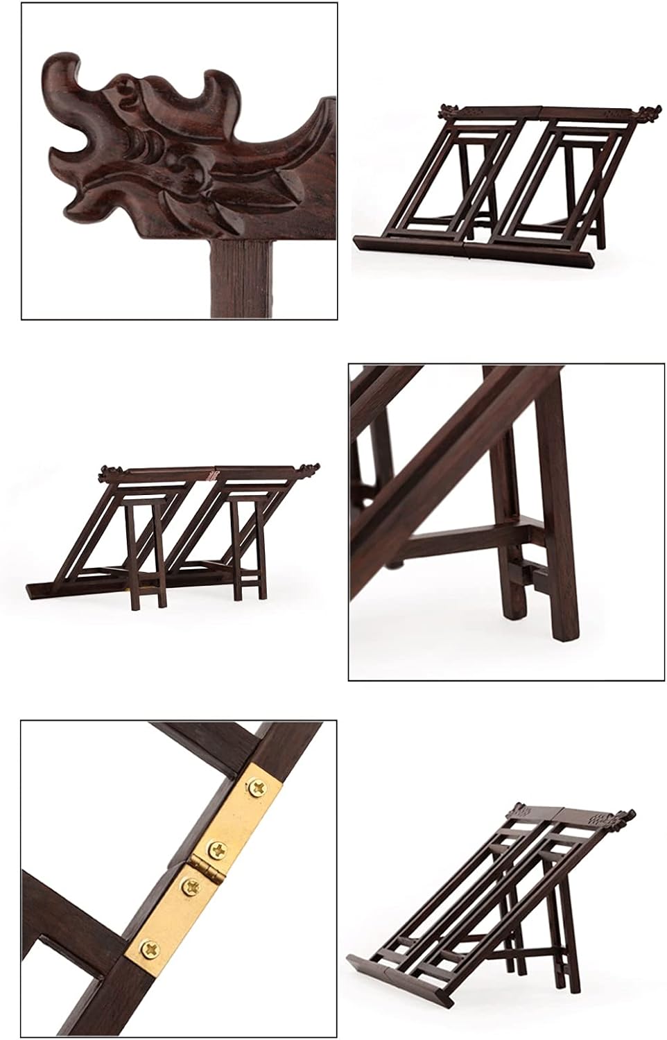 Retro Book Stand for Reading Hands-Free and Adjustable