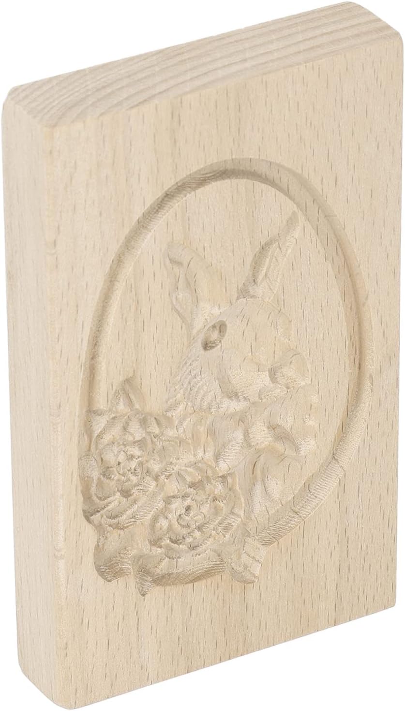 ZJchao Wooden Cookie Cutter with Beautiful Patterns