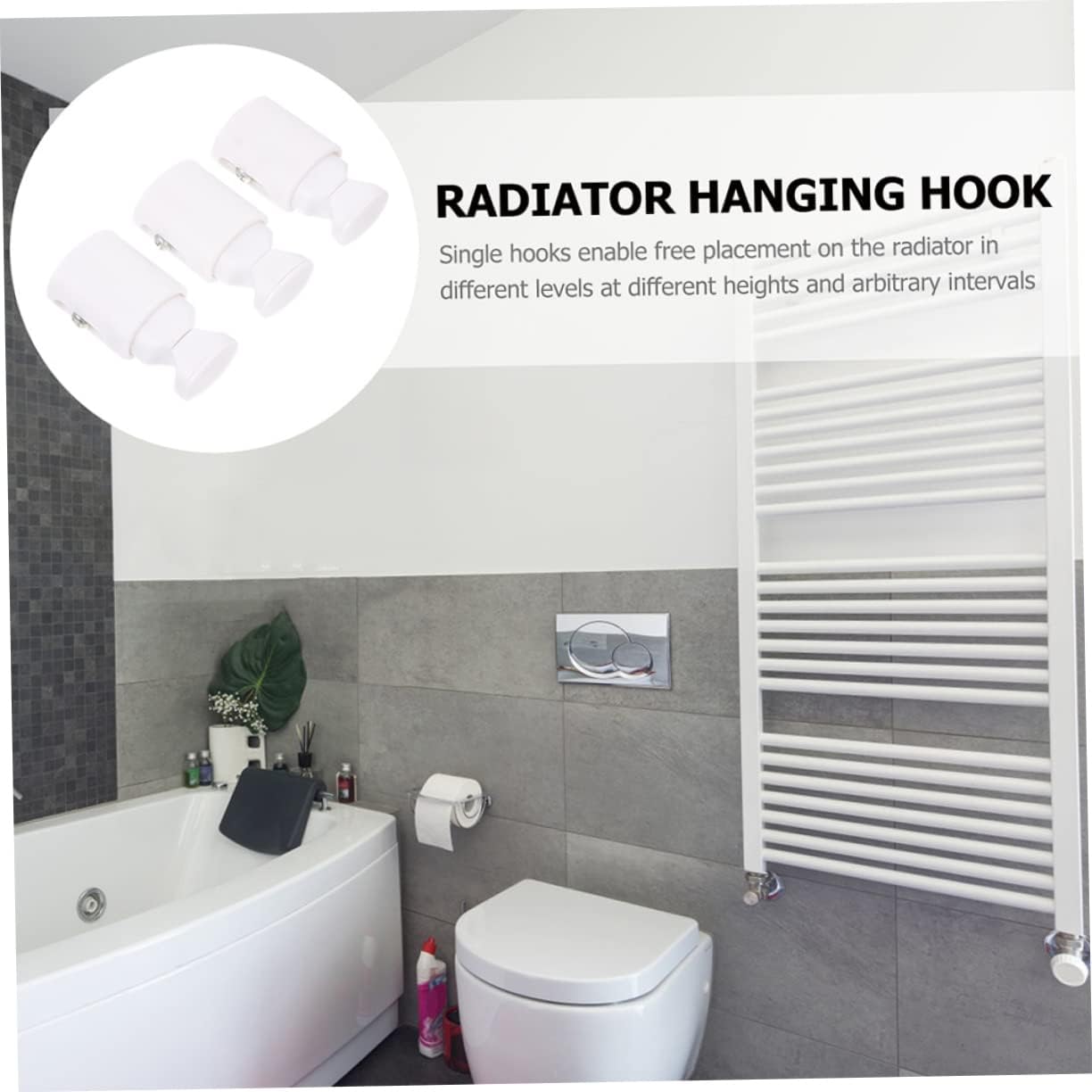 Cabilock 3PCS Radiator Towel Hangers for Bathroom Kitchen