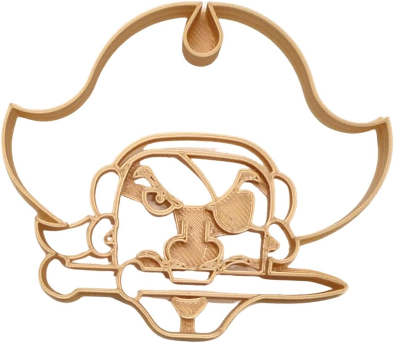 Pirate Face Cookie Cutter with Hat and Eye Patch 1