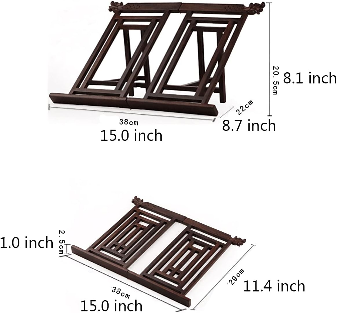 Retro Book Stand for Reading Hands-Free and Adjustable