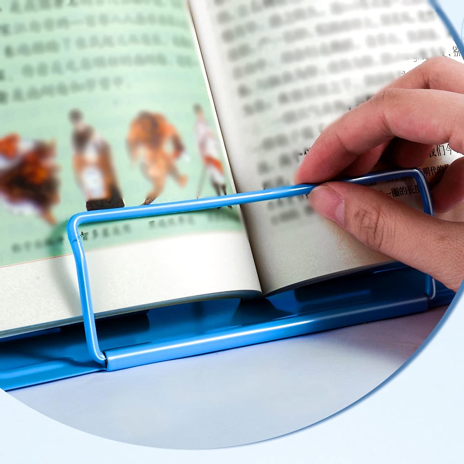 Adjustable Foldable Book Stand for Cookbook and Recipe Holders