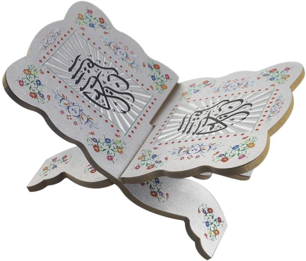 Wooden Eid Bible Stand Decorative Shelf Holder