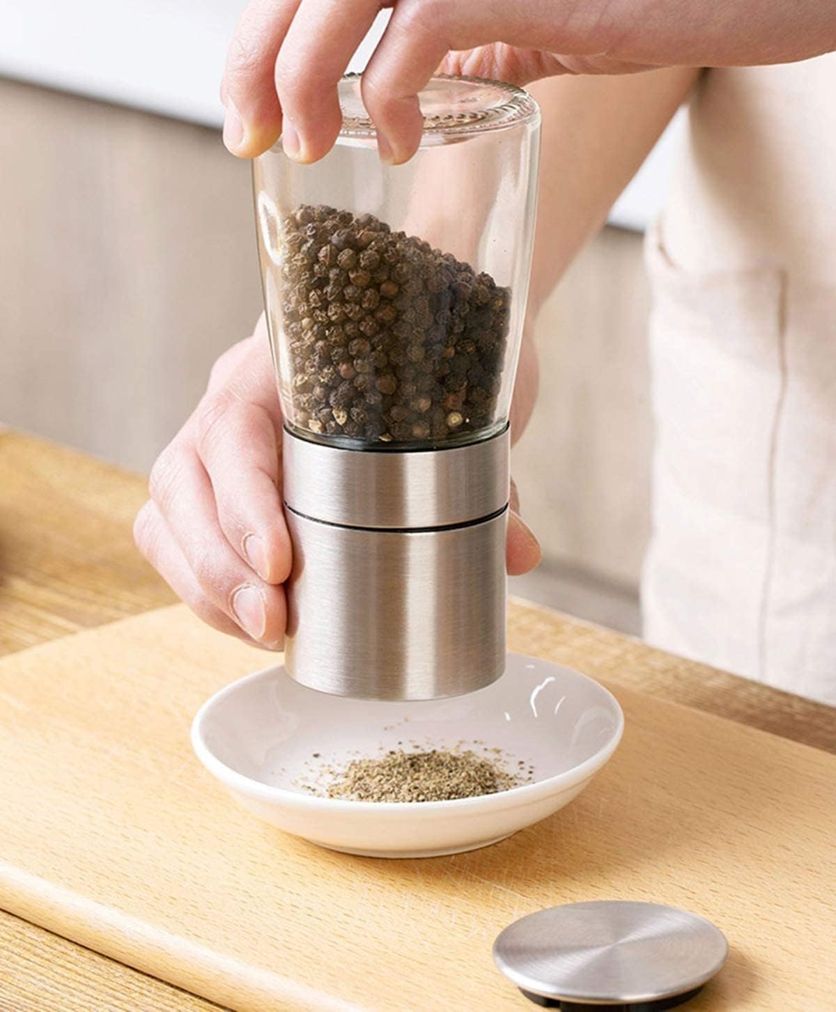 Adjustable Spice Grinder Set - Stainless Steel Ceramic
