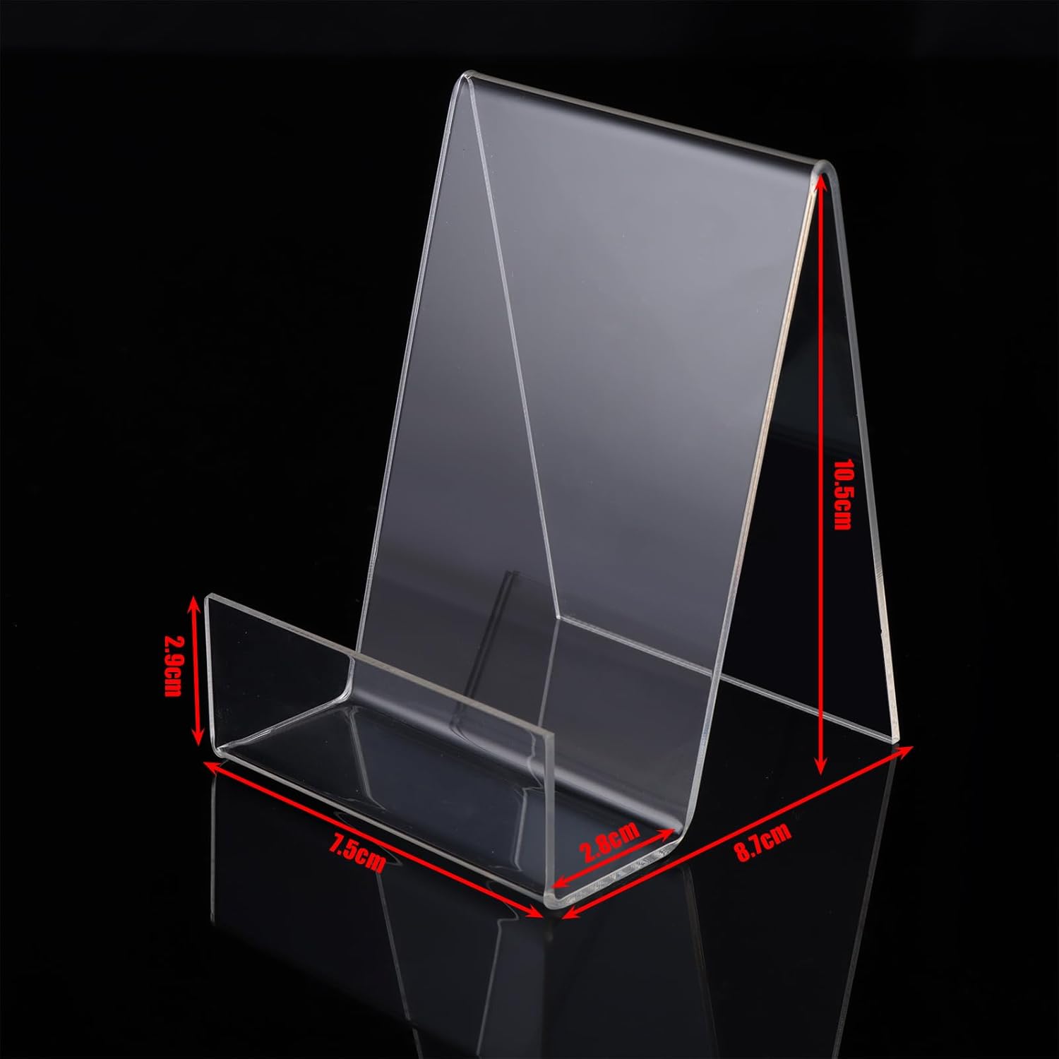 ASelected 6Pcs Clear Acrylic Book Stand Set