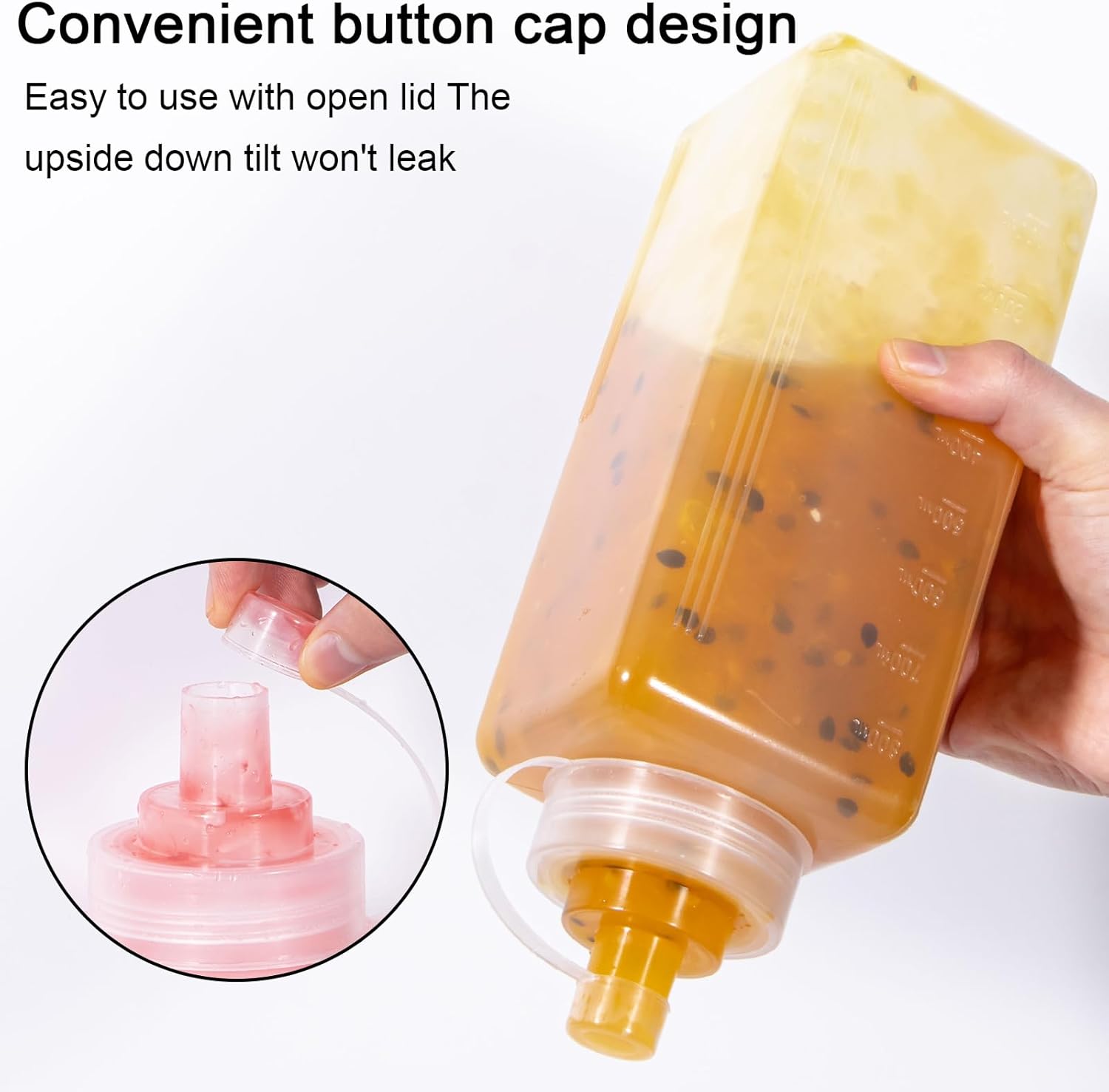 Uceoo Wide Mouth Condiment Squeeze Bottle 800ml