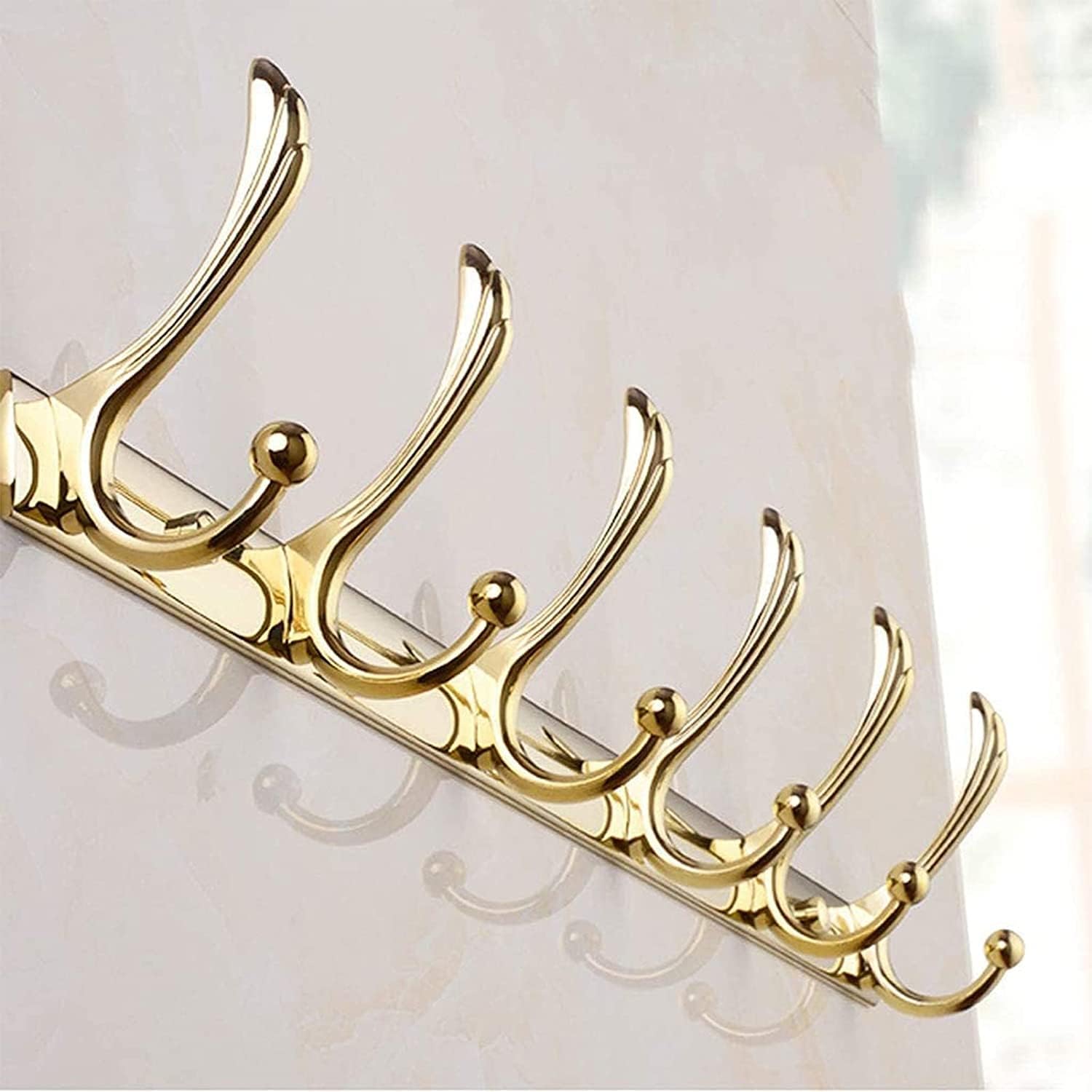 INKTUS 5- Hook Metal Coat Rack Wall Mount
