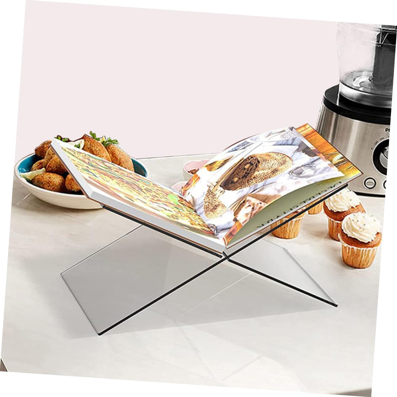 Acrylic Recipe Book Stand for Kitchen Counter