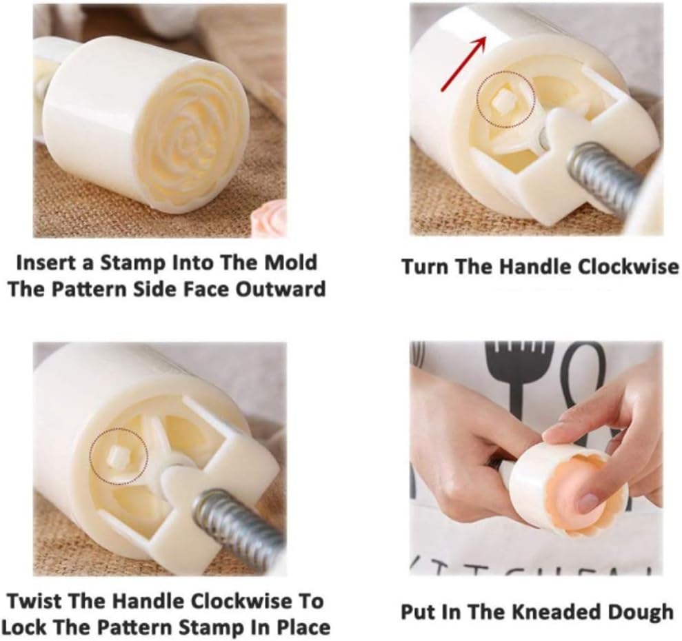 Ochine Moon Cake Mold DIY Cookie Stamps Baking Tool