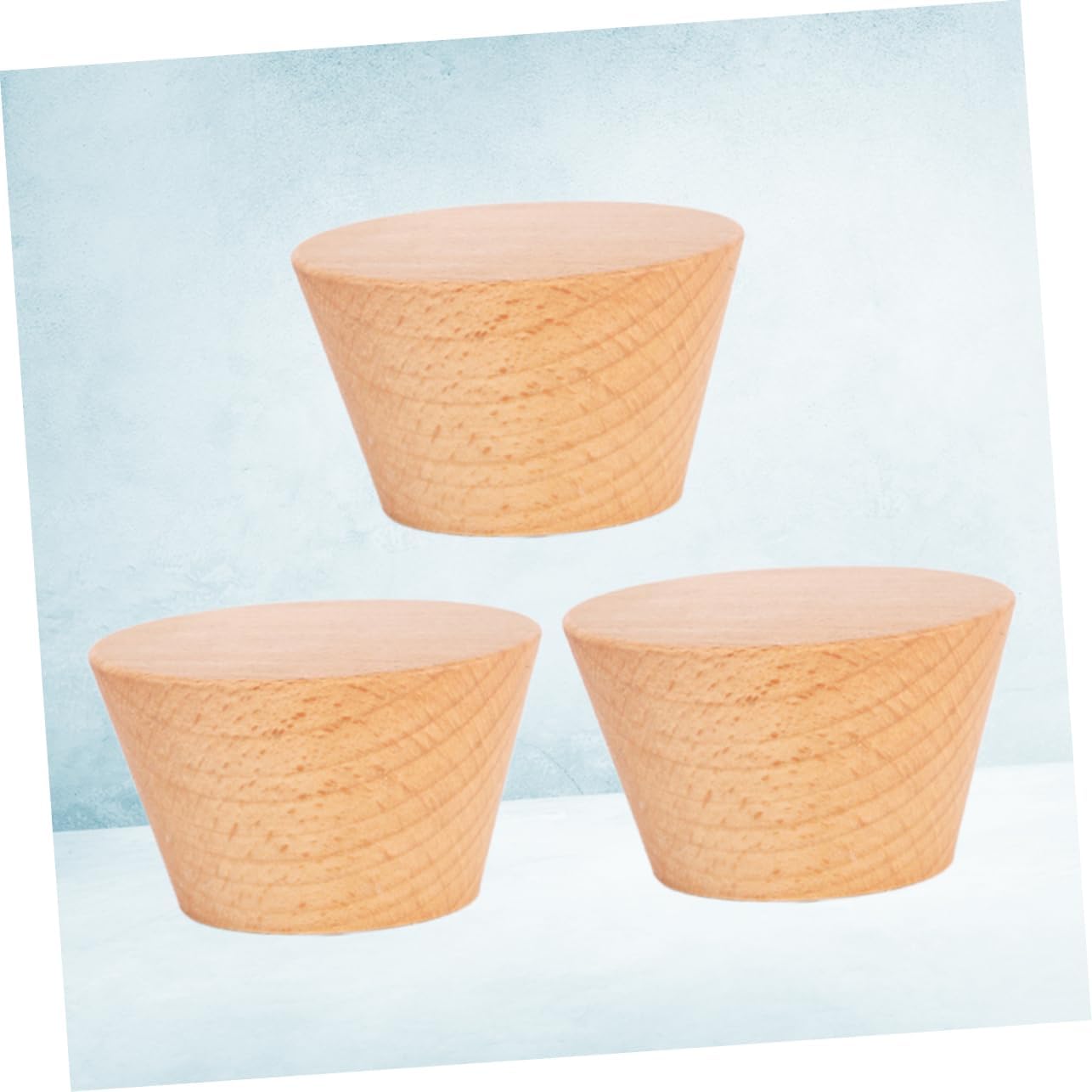 3pcs Beech Wooden Hooks for Space Saving Storage