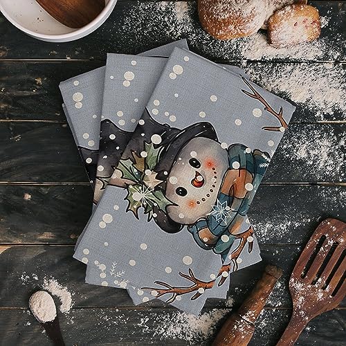 ZOE GARDEN Winter Snowman Kitchen Towel Set