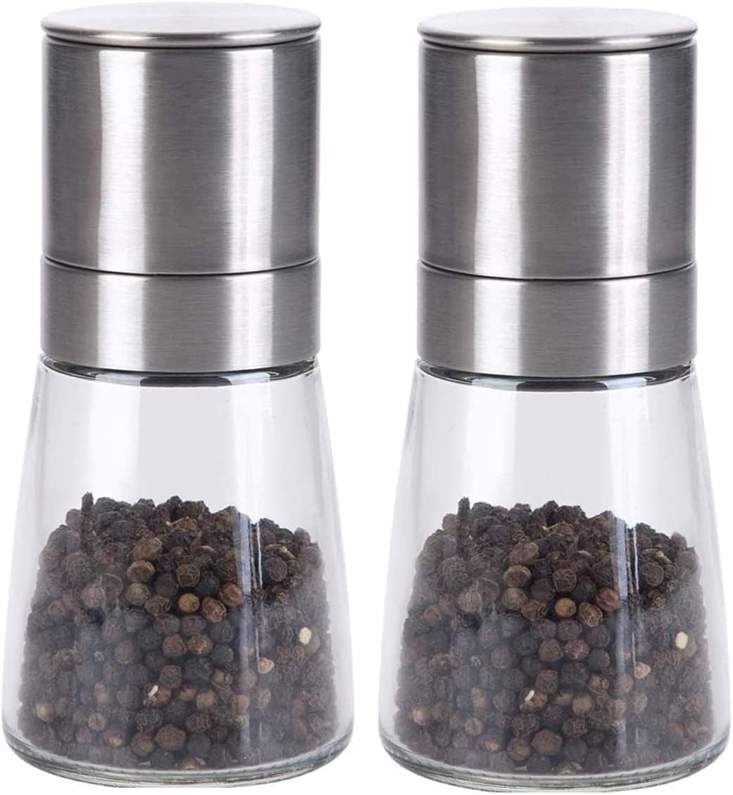 Adjustable Spice Grinder Set - Stainless Steel Ceramic