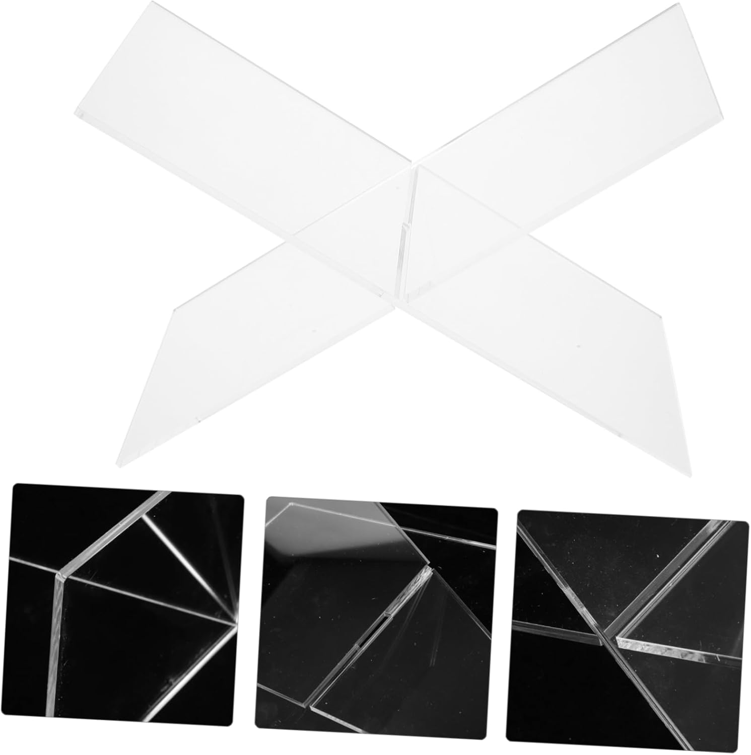 Modern Acrylic Book Stand for Kitchen and Desk