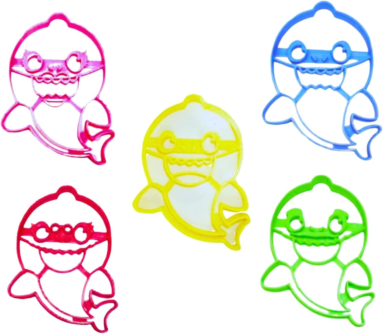 Baby Shark Family Cookie Cutters Set of 5