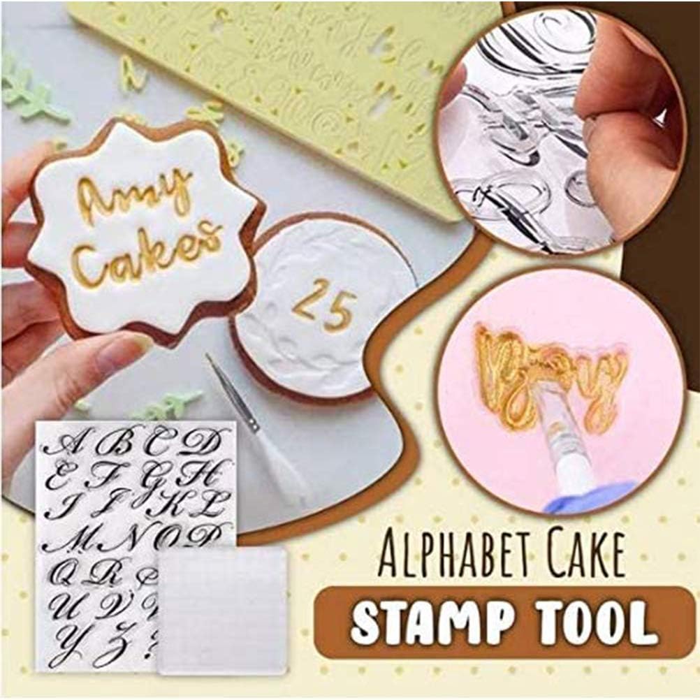 Alphabet Cake Stamping Tool for Cookies and Cakes