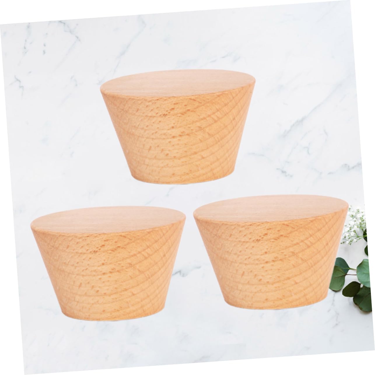 Wakauto 3pcs Beech Wall Hooks Multifunctional Rack