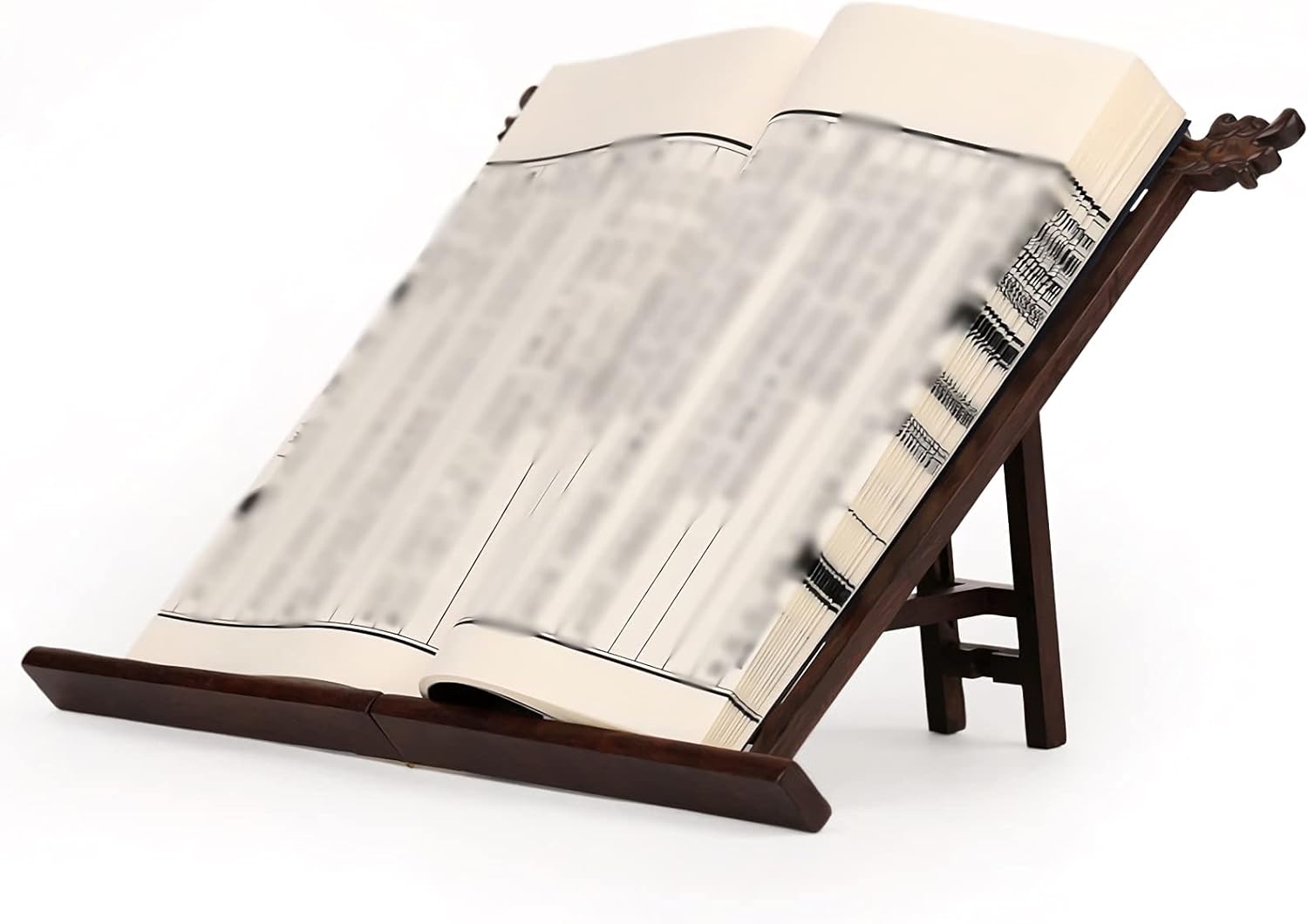 Retro Book Stand for Reading Hands-Free and Adjustable