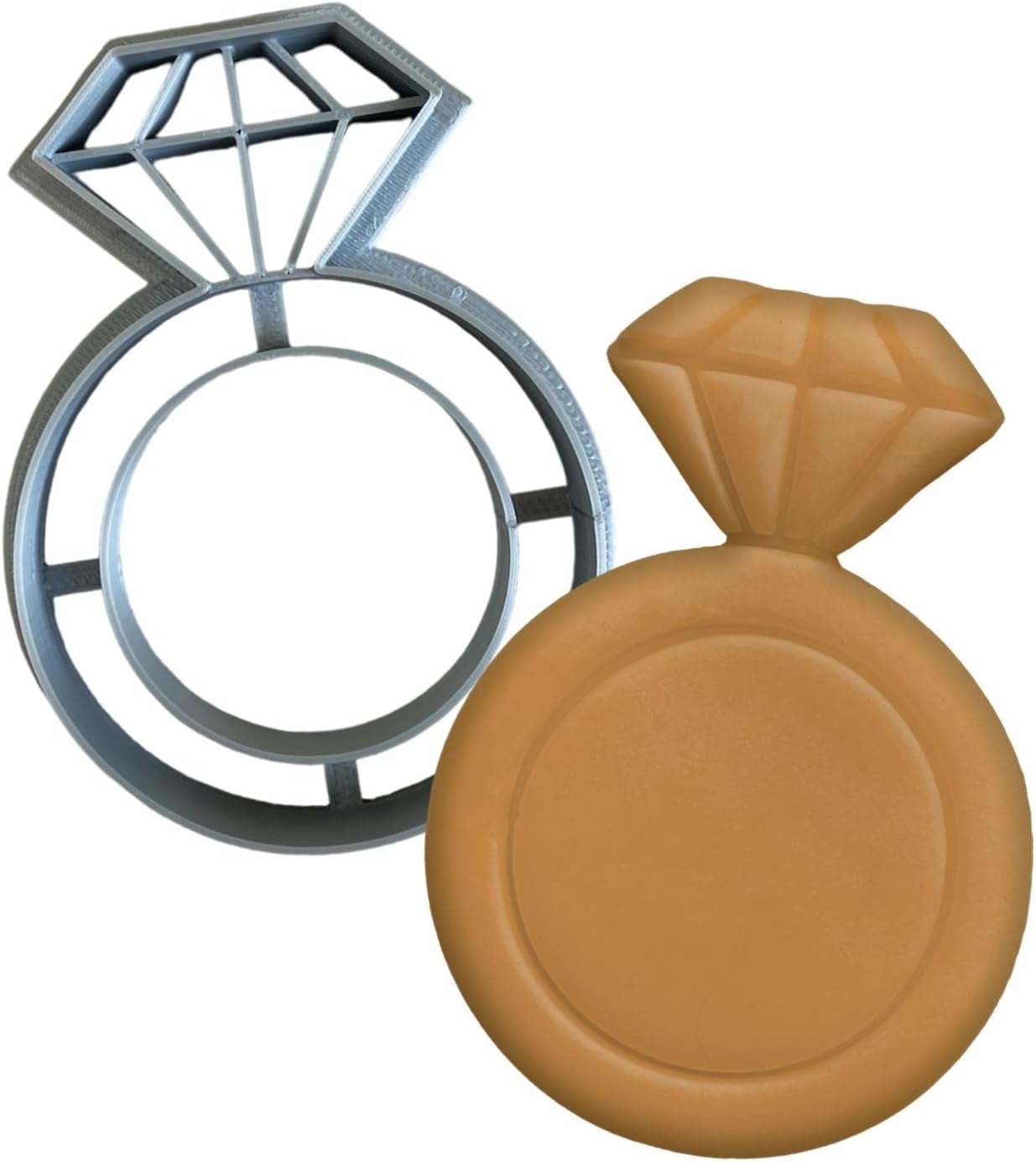 Wedding Ring Cookie Cutter Set for Baking - Food-Safe 35 Inch
