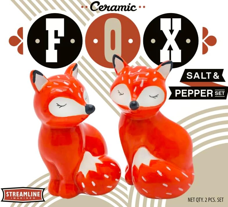 Streamline Imagined Fox Salt Pepper Set