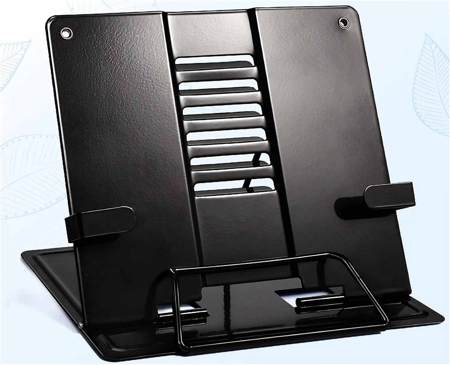 Adjustable Foldable Book Stand for Reading and Cooking