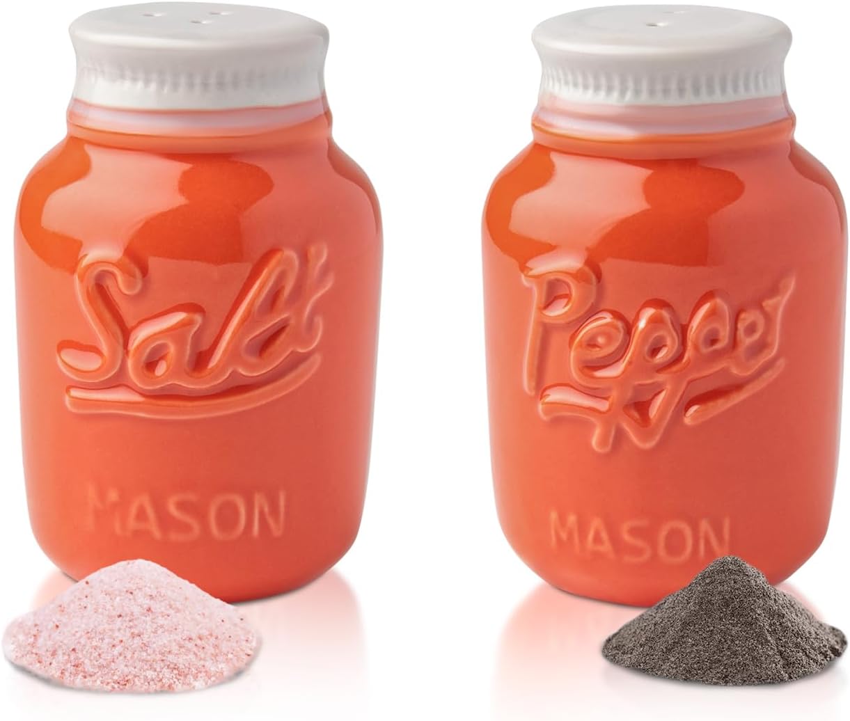 Vintage Mason Jar Salt Pepper Shaker Set