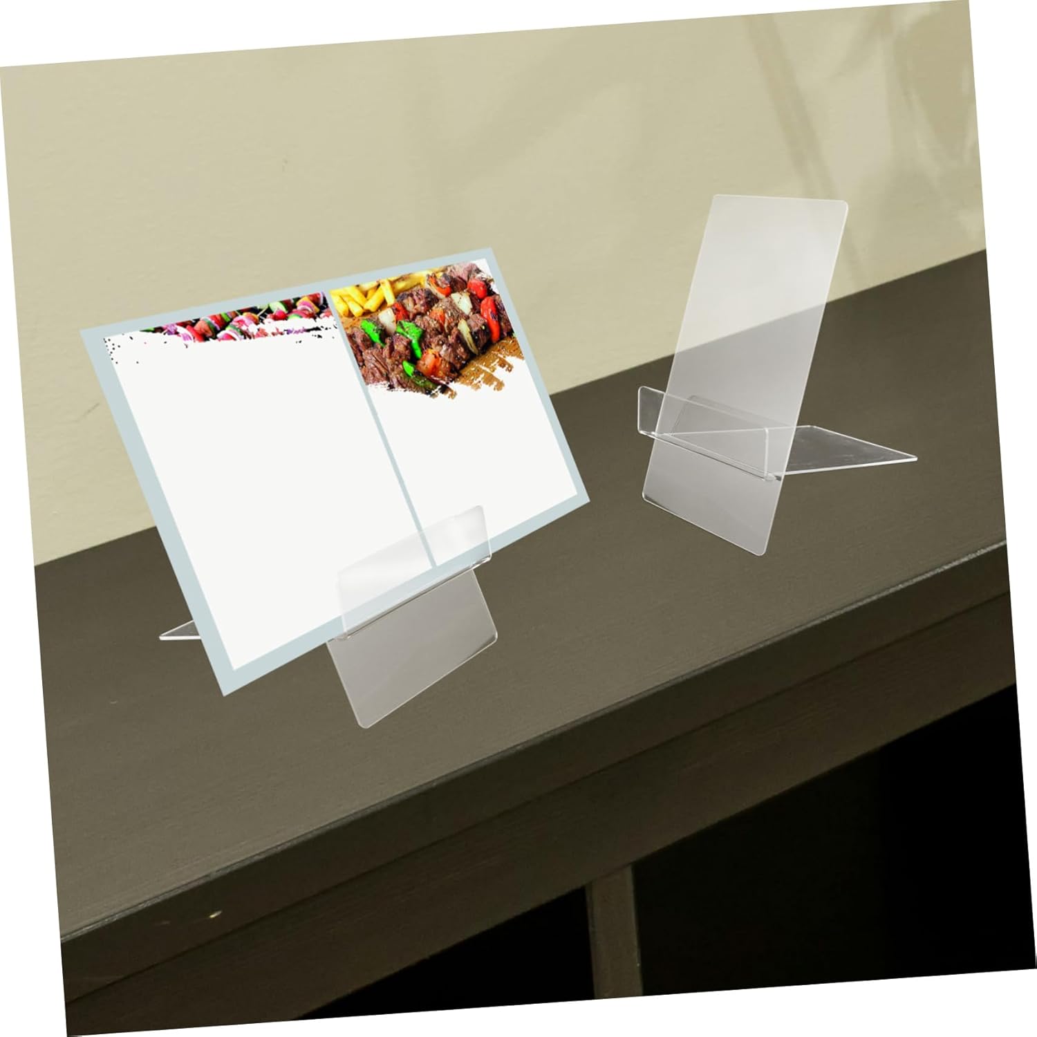 Zerodeko Practical Acrylic Reading Stand for Kitchen and Home