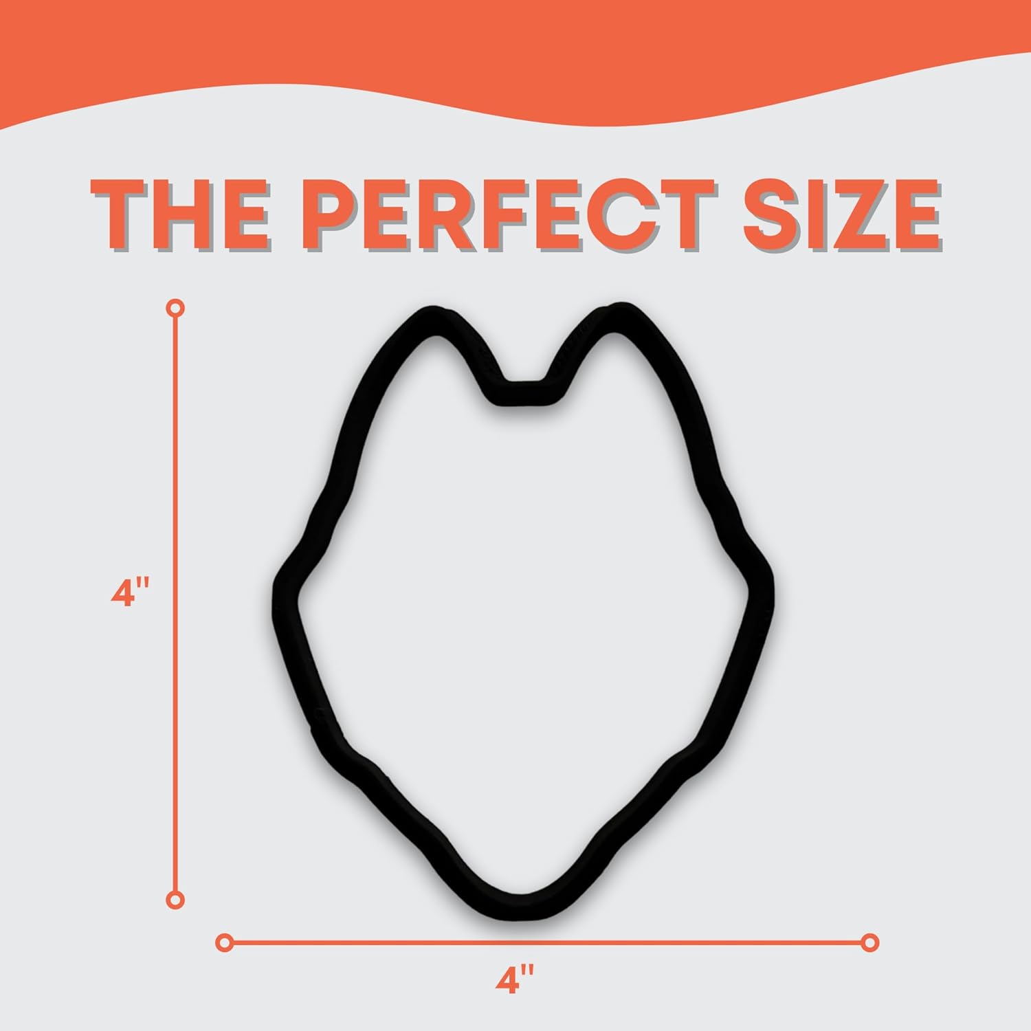 Bundle of Fun Husky Cookie Cutter with Easy Push Design