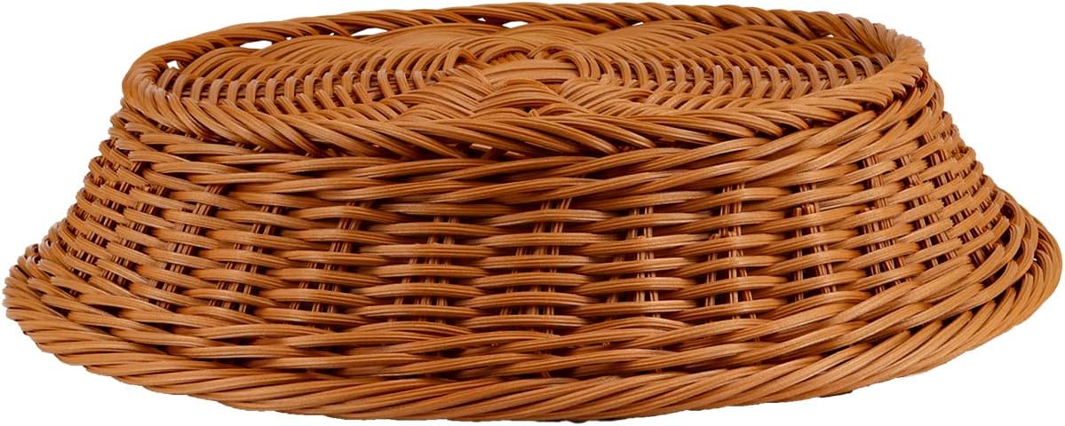 JAPCHET 4 Pack 12 Inch Wicker Bread Baskets