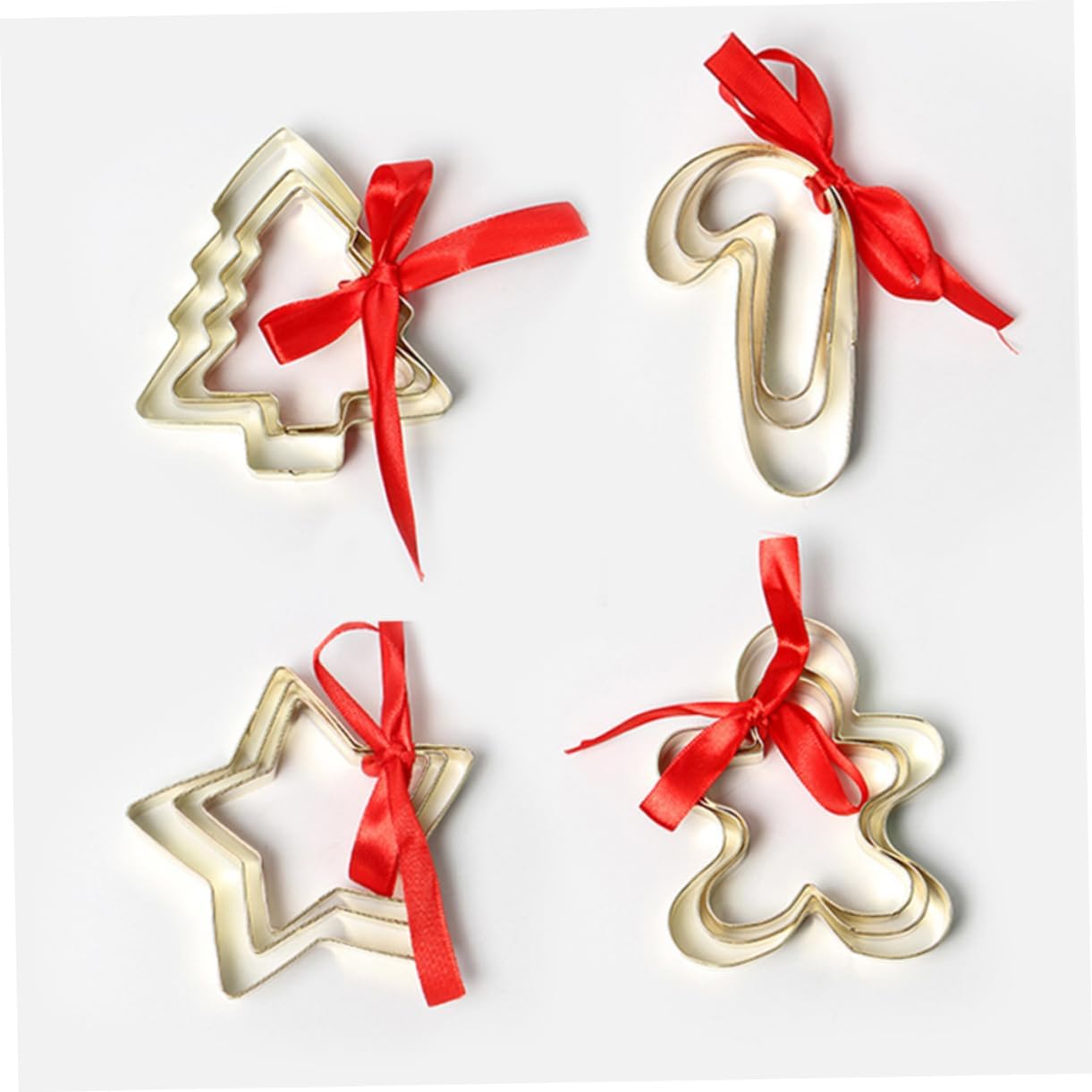 FELTECHELECTR Metal Cookie Cutters Non-Stick Baking Molds