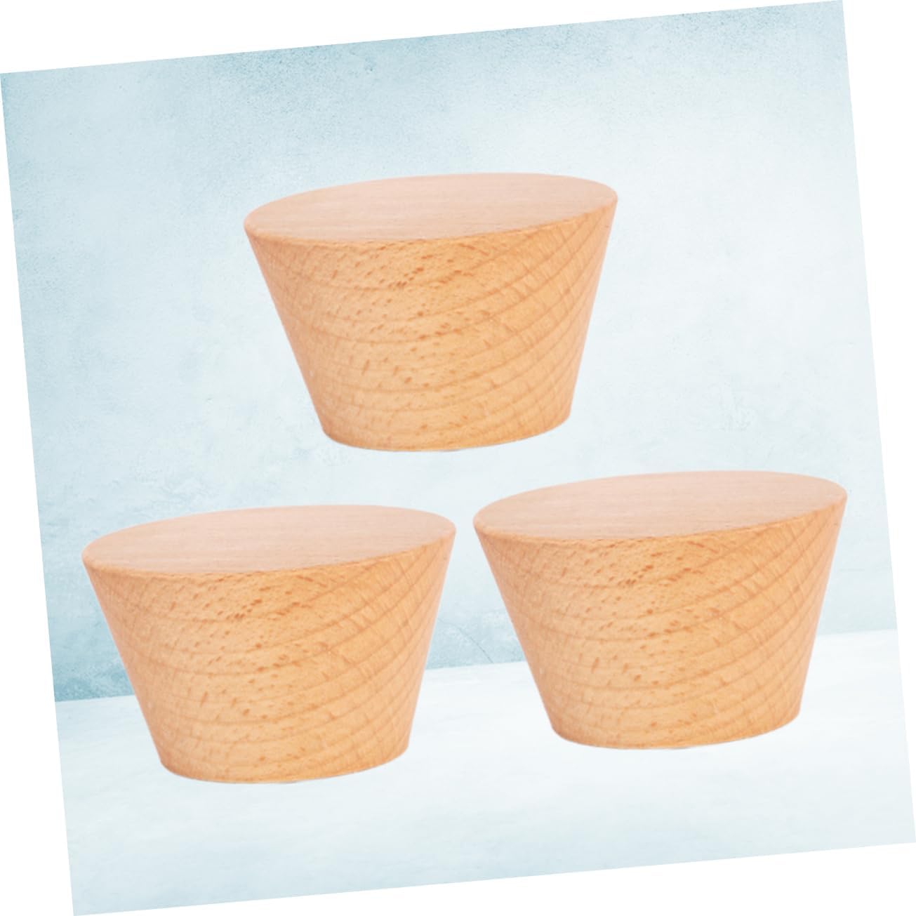 Healifty 3pcs Beech Wooden Wall Hooks