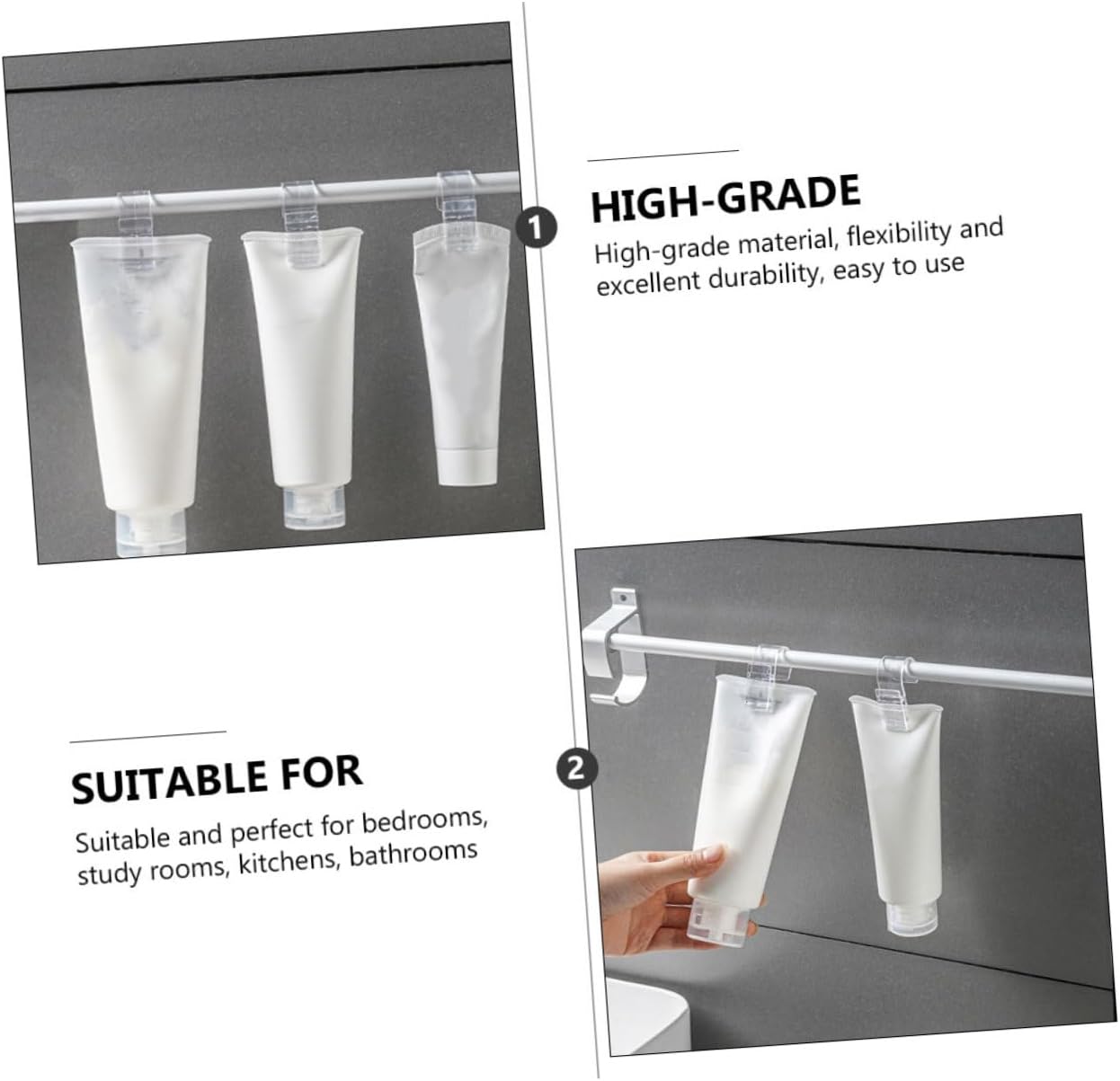 MAGICLULU 8PCS Wall Hooks for Storage and Organization