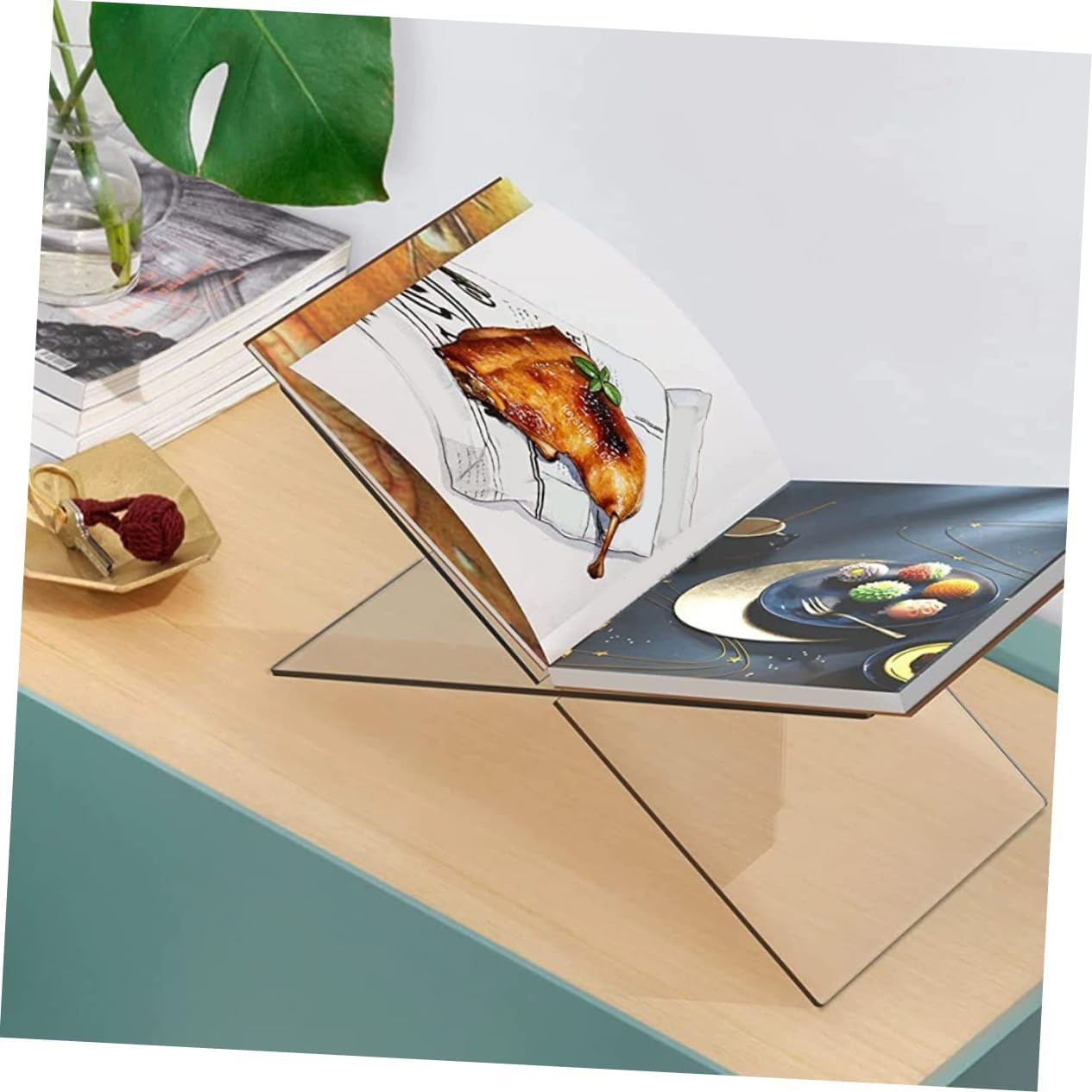 Acrylic Recipe Book Stand for Kitchen Counter