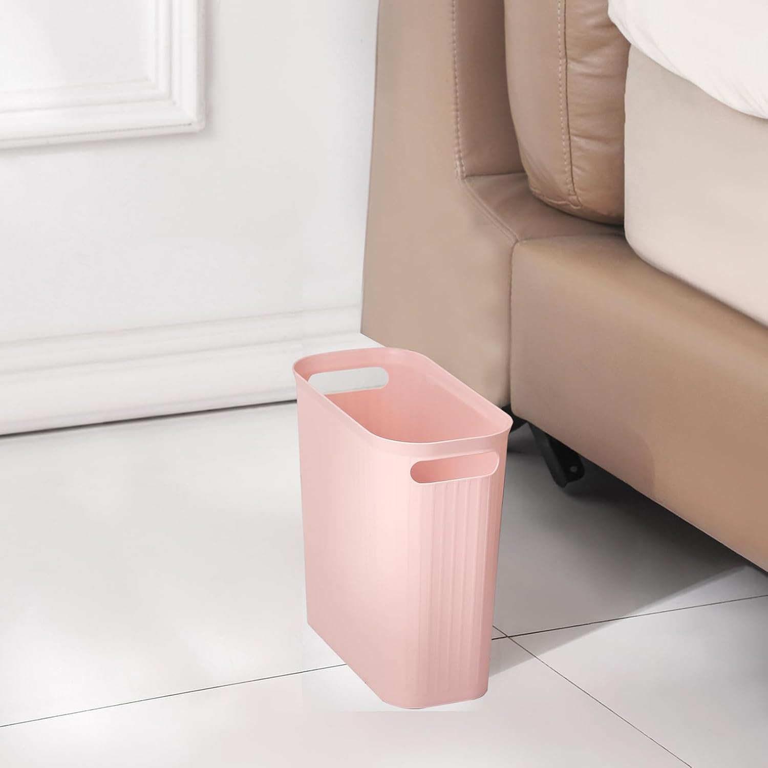 Rejomiik Small Trash Can 35 Gallon Slim Waste Basket