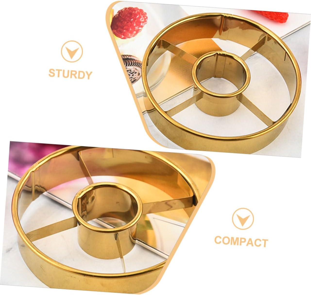 PRETYZOOM 3sets Donut Cookie Stencils