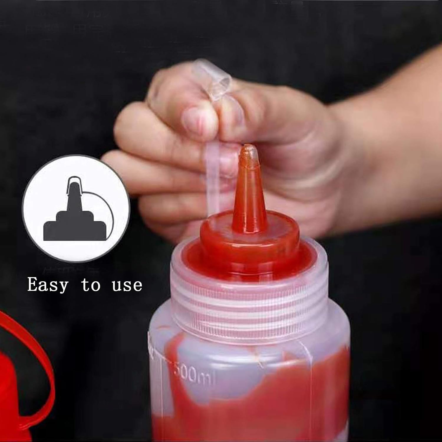 NF Yellow Condiment Squeeze Bottle for Kitchen